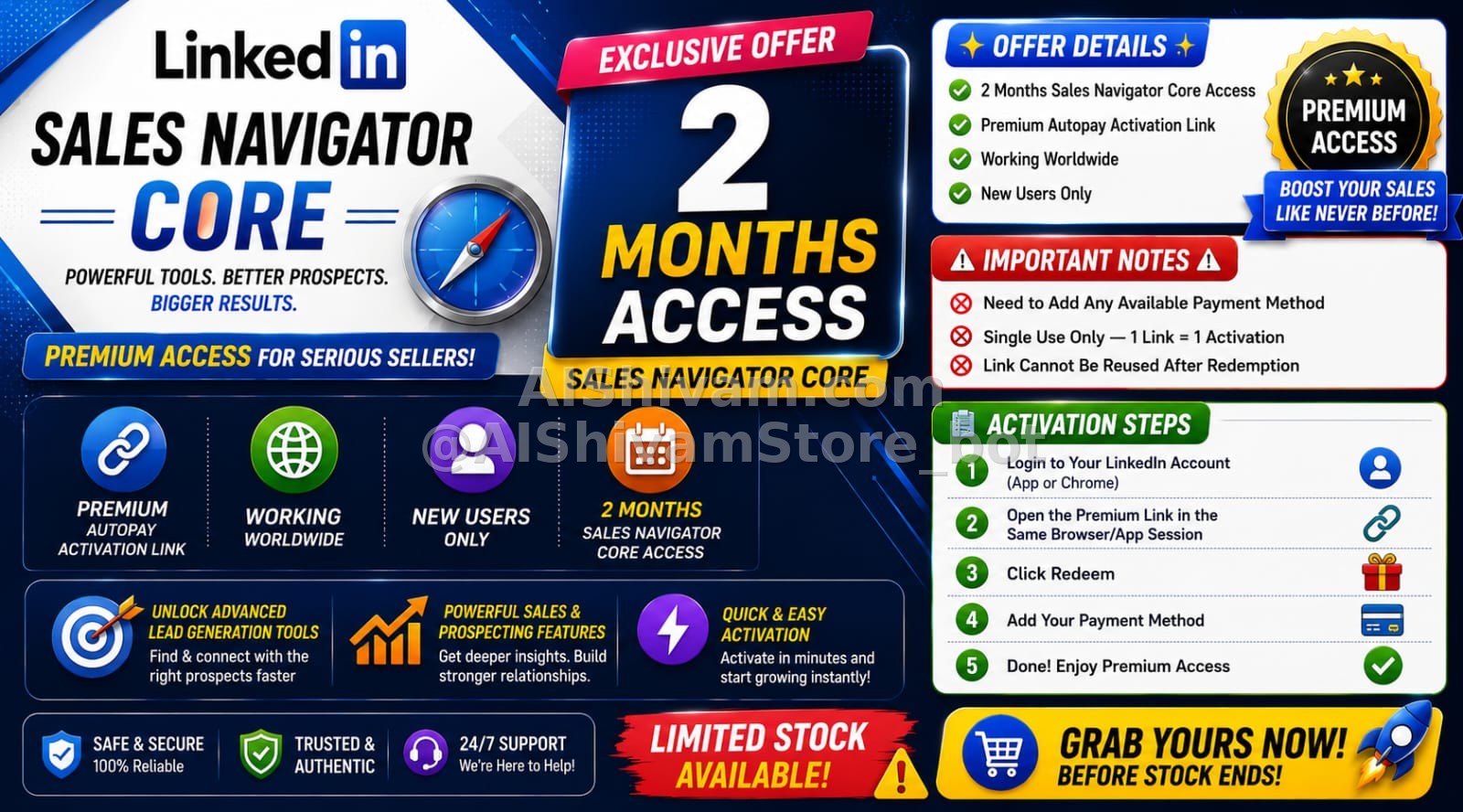 💼 LinkedIn Sales Navigator Core – 2 Months
